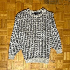 Tundra Coogi Style Men’s XXXL Blue and Gray Sweater